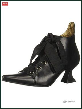 Ellie Pointed Toe Kitten Heel Ankle Bootie Halloween Costume Boots